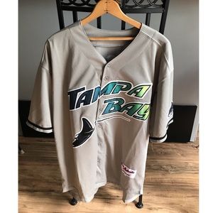 Throwback Tampa Bay Devil Rays Wade Boggs Jersey